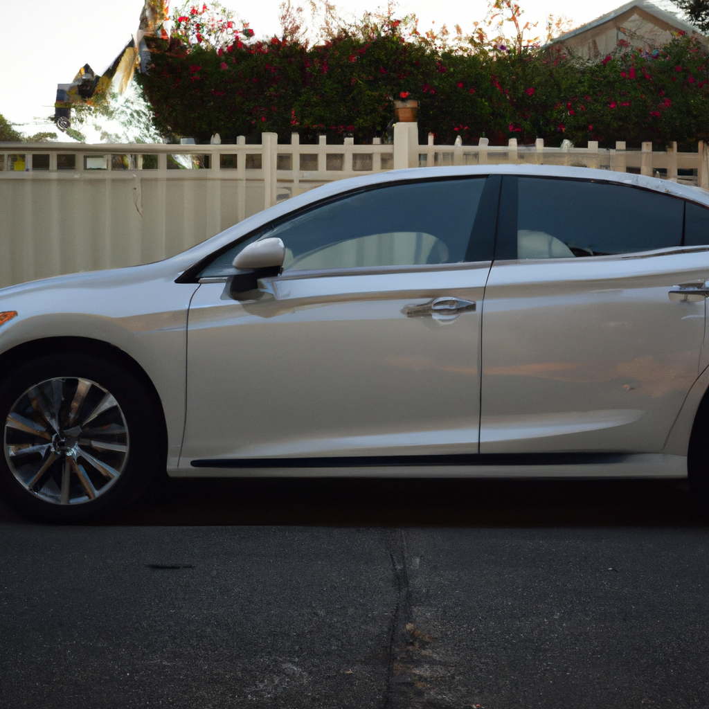 Complete image of Acura ILX 2013 4dr Sedan (2.0L 4cyl 5A) parked in a driveway