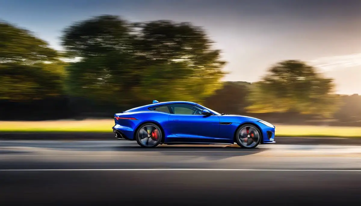 Image of the 2023 Jaguar F-Type showcasing its sleek design and aerodynamic profile.