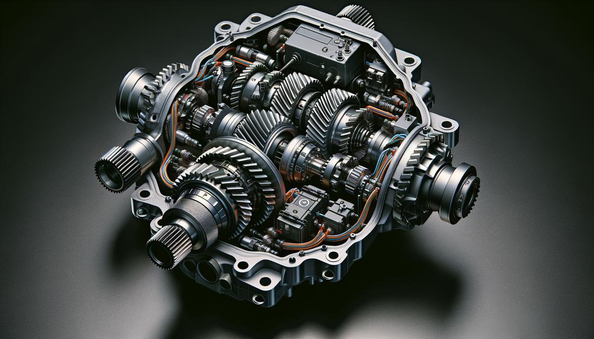 An image showing the inner workings of an electronic differential system in a vehicle