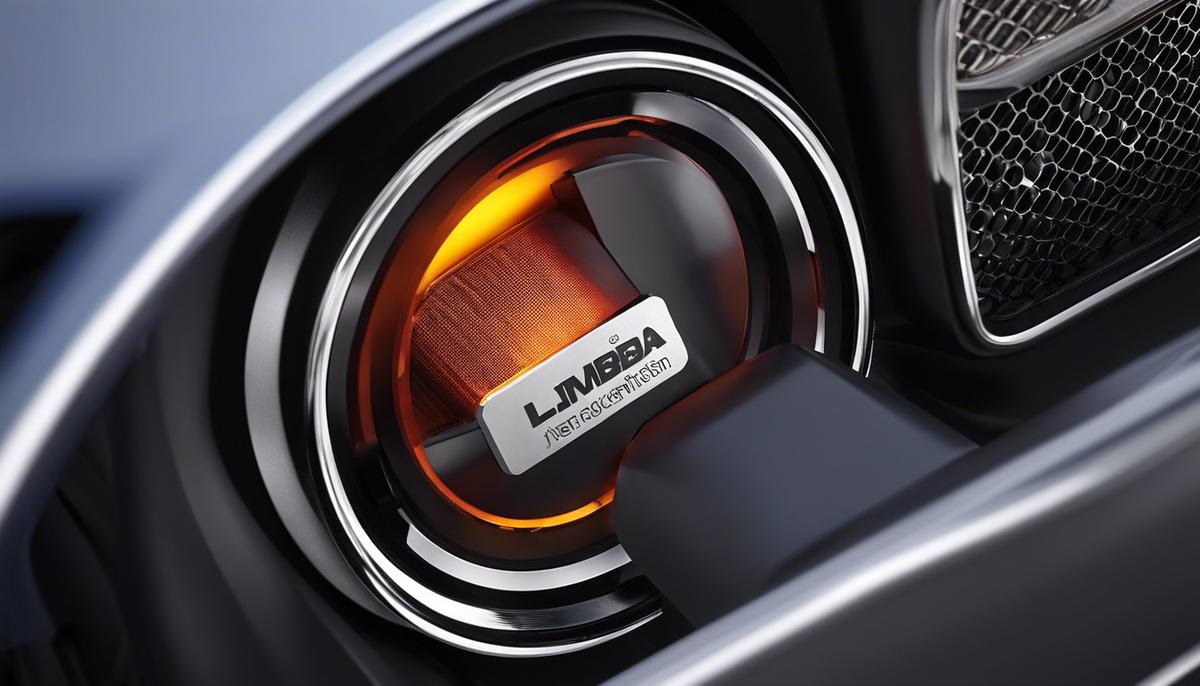 A close-up image of a lambda sensor in a car engine