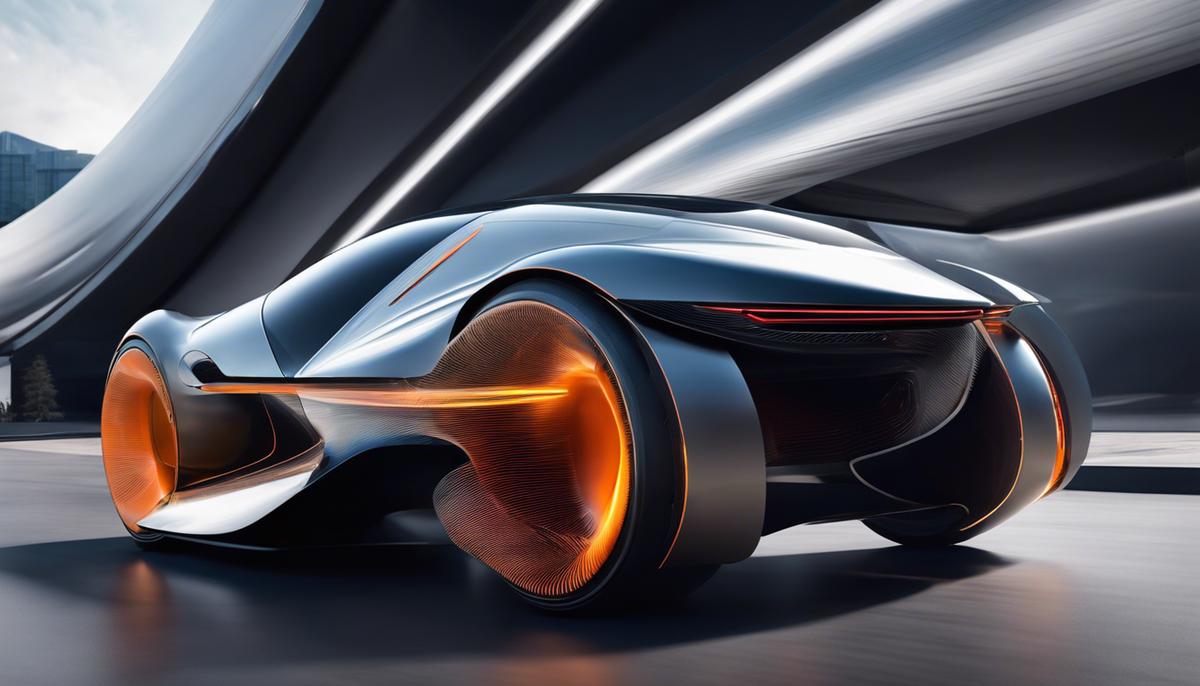 Image of a futuristic car with streamlined design, representing advanced car aerodynamics.