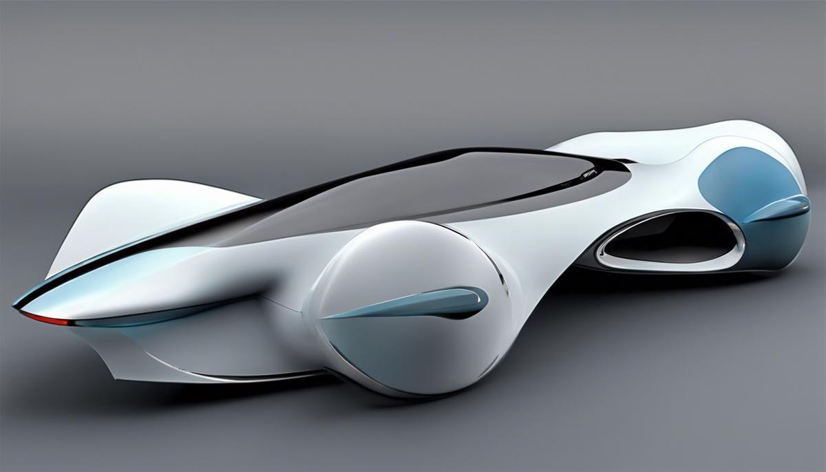 A futuristic car with advanced aerodynamic design