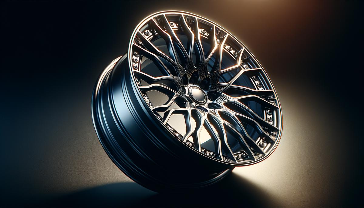 Close-up of the multi-spoke design of a Mercedes-Benz CLS AMG alloy wheel, showcasing its visual appeal and functional benefits such as improved brake cooling.