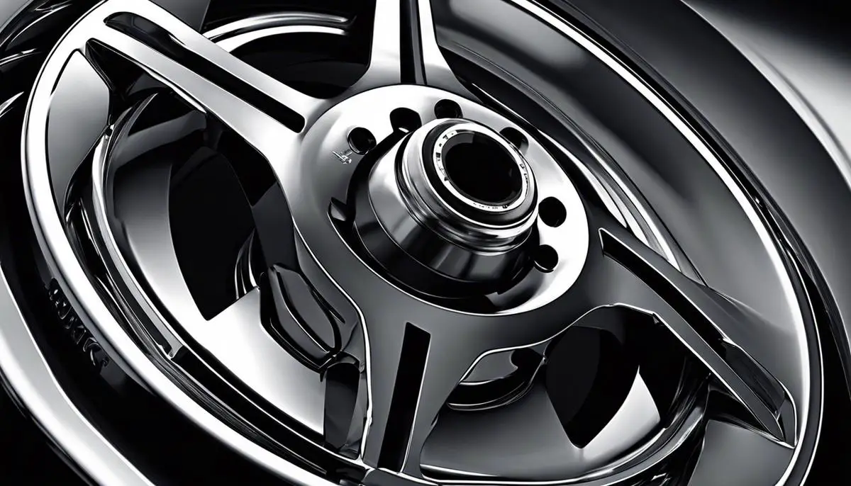 A close-up image of steel wheels on a car, showcasing their durability and resilience.