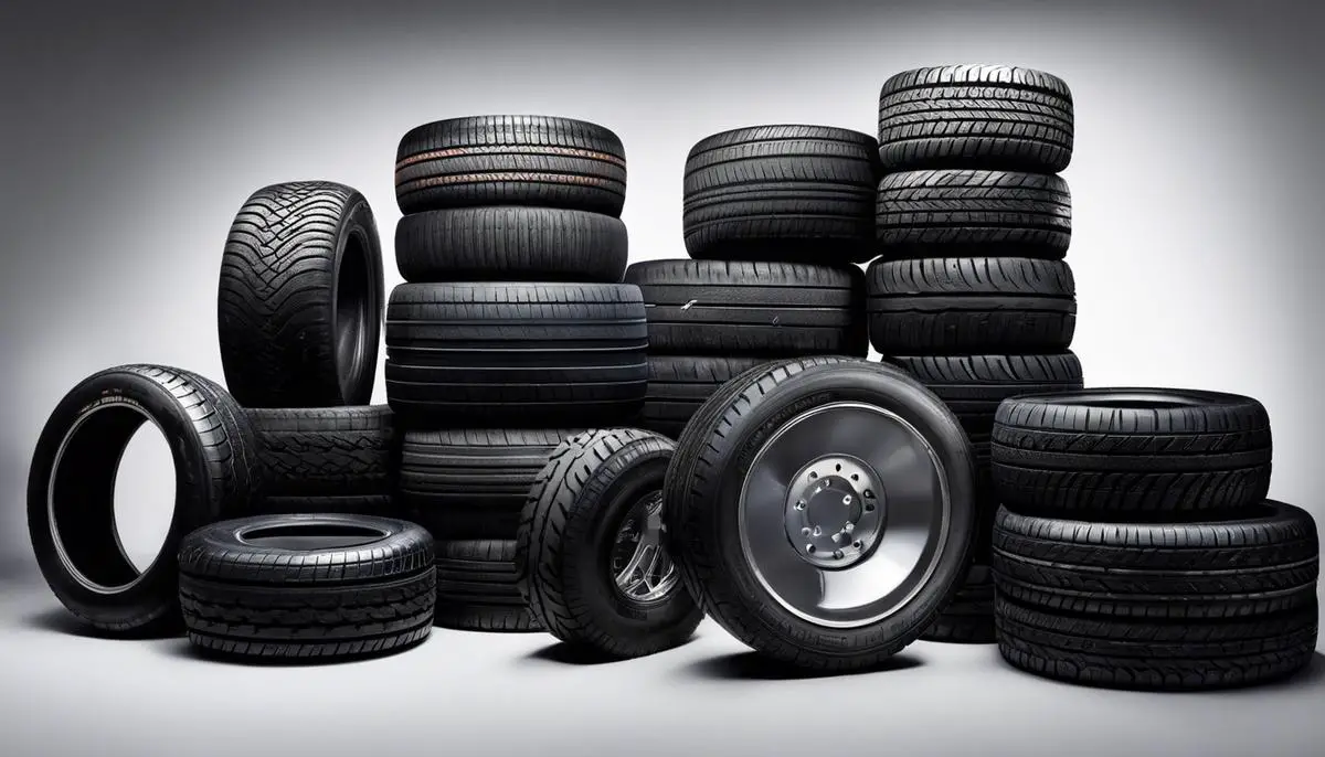 Image depicting different tire materials used for road handling