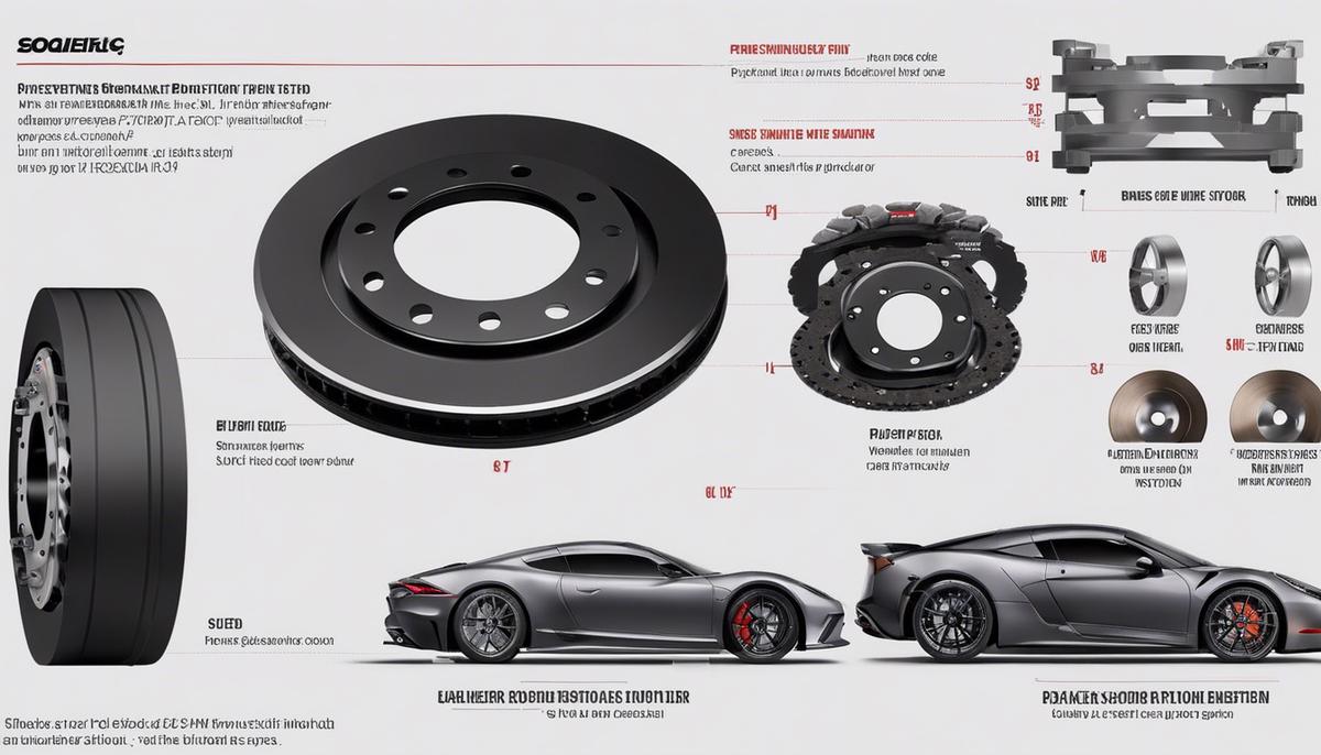 Illustration of different brake rotor sizes, showing the drawbacks and benefits associated with upsizing the rotors.
